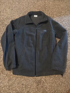 Columbia Dark Gray Full-Zip Fleece Jacket